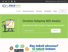 Tablet Screenshot of eklemax.com